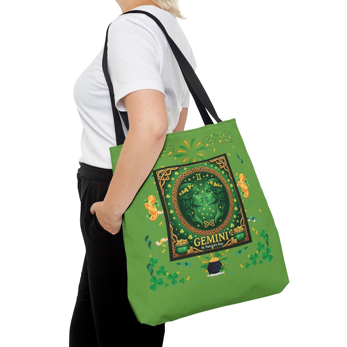 Gemini St. Patrick's Day-Themed Tote Bag
