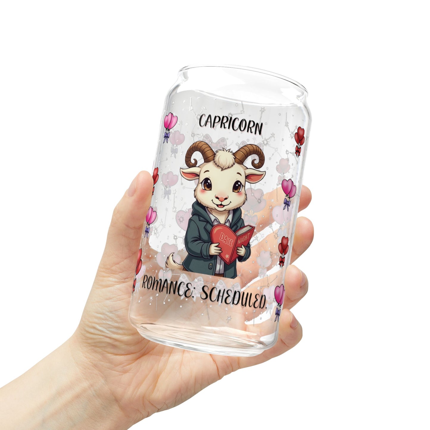 Capricorn Zodiac Sipper Glass - 16oz