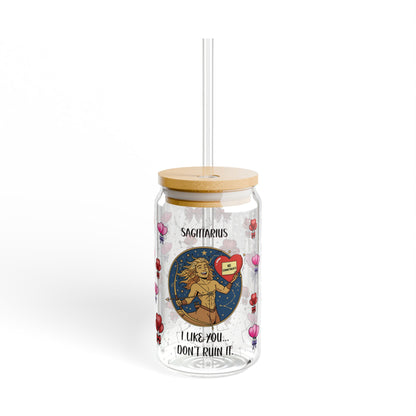 Sagittarius Zodiac Sipper Glass - 16oz