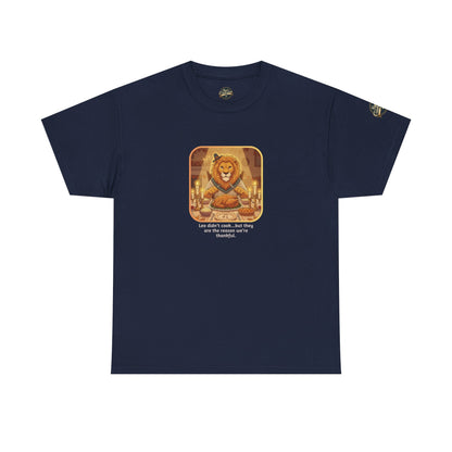 Leo Thanksgiving-Themed Unisex Heavy Cotton Tee