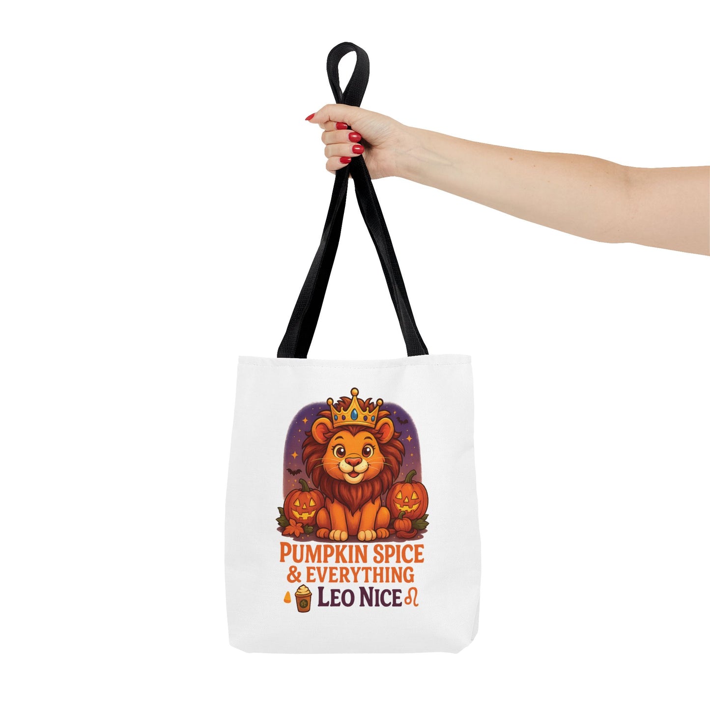 Leo Halloween Tote Bag, Leo Tote, Halloween Party Accessory, Gift for Leo,  Halloween Decor