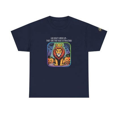 Leo Halloween Heavy Cotton Tee - Perfect for Men, Everyday Wear, Halloween Costume Alternative, Leo Gift
