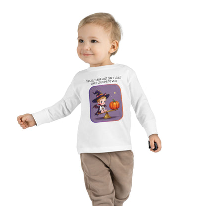 Halloween-themed Libra Long Sleeve Tee - Libra Fashion for Kids, Spooky Season Outfit, Boo-tiful Gift, Trick or Treat Shirt, Zodiac Gift