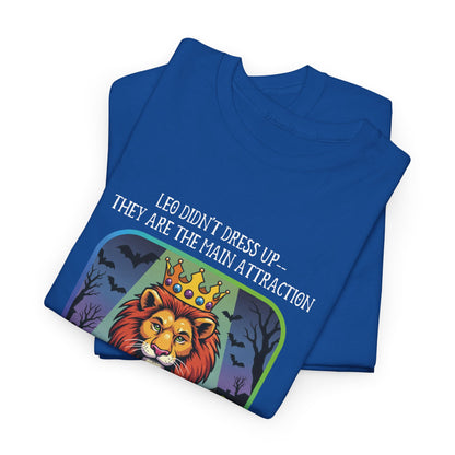 Leo Halloween Heavy Cotton Tee - Perfect for Men, Everyday Wear, Halloween Costume Alternative, Leo Gift