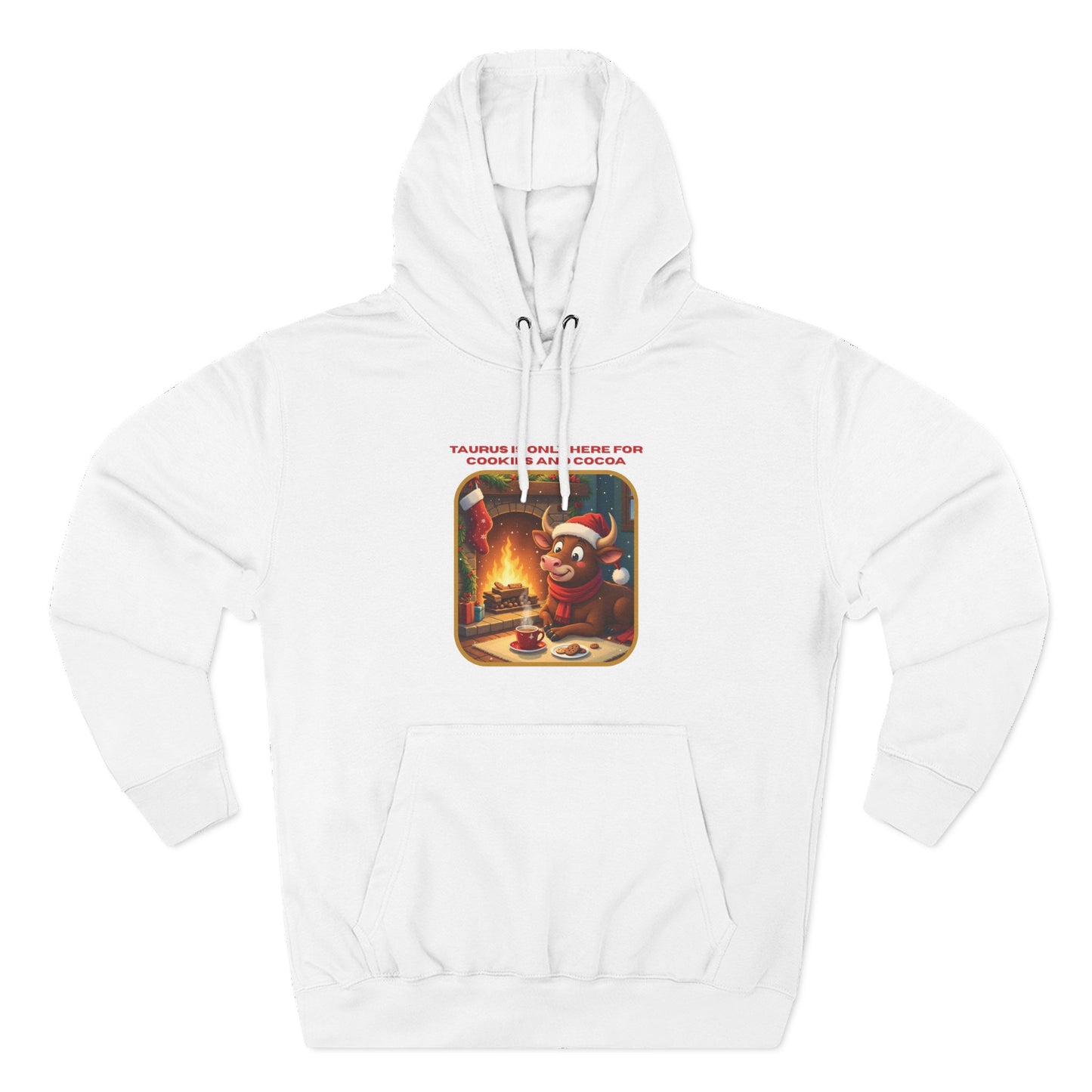 Taurus Christmas-Themed Three Panel Fleece Hoodie for Him