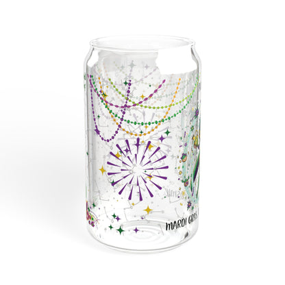 Aquarius Sipper Glass 16oz – Mardi Gras Female Design