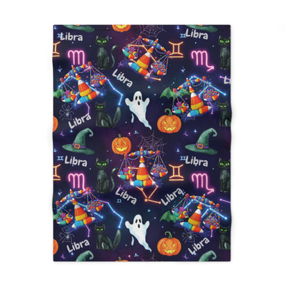 Libra Halloween-Themed Baby Blanket