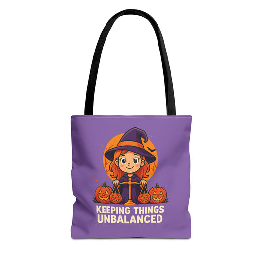 Libra Halloween Tote Bag, Libra Tote, Halloween Party Accessory, Gift for Libra, Halloween Decor