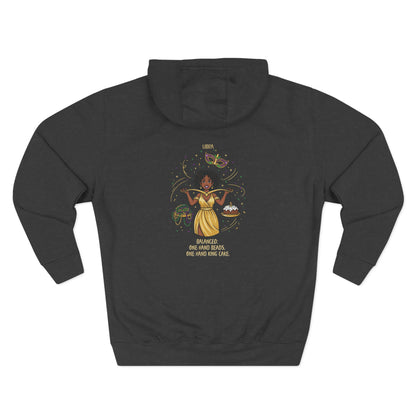 Libra Mardi Gras Three-Panel Fleece Hoodie