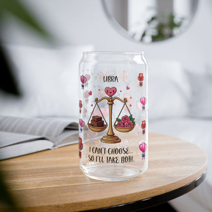 Libra Zodiac Sipper Glass - 16oz