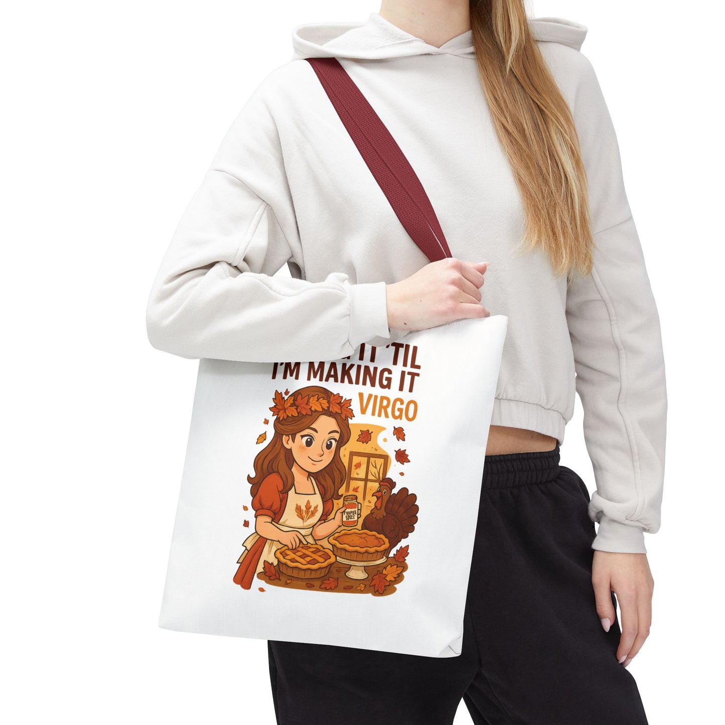 Virgo Thanksgiving-Themed Tote Bag