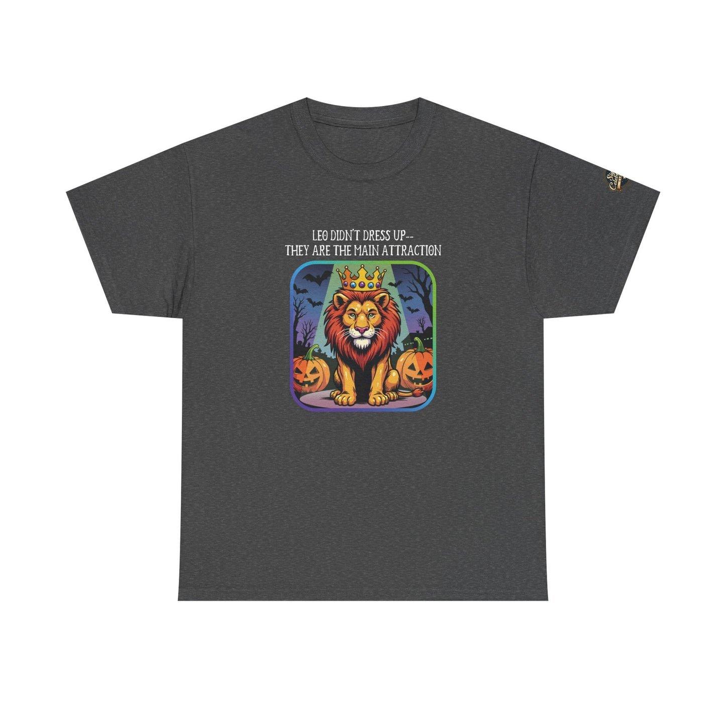 Leo Halloween Heavy Cotton Tee - Perfect for Men, Everyday Wear, Halloween Costume Alternative, Leo Gift