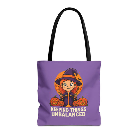 Libra Halloween Tote Bag, Libra Tote, Halloween Party Accessory, Gift for Libra, Halloween Decor