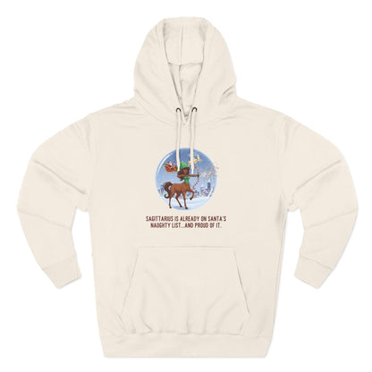 Sagittarius Christmas-Themed Three Panel Hoodie #2 Fleece Pullover