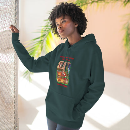 Cancer Christmas-Themed Three Panel Fleece Hoodie