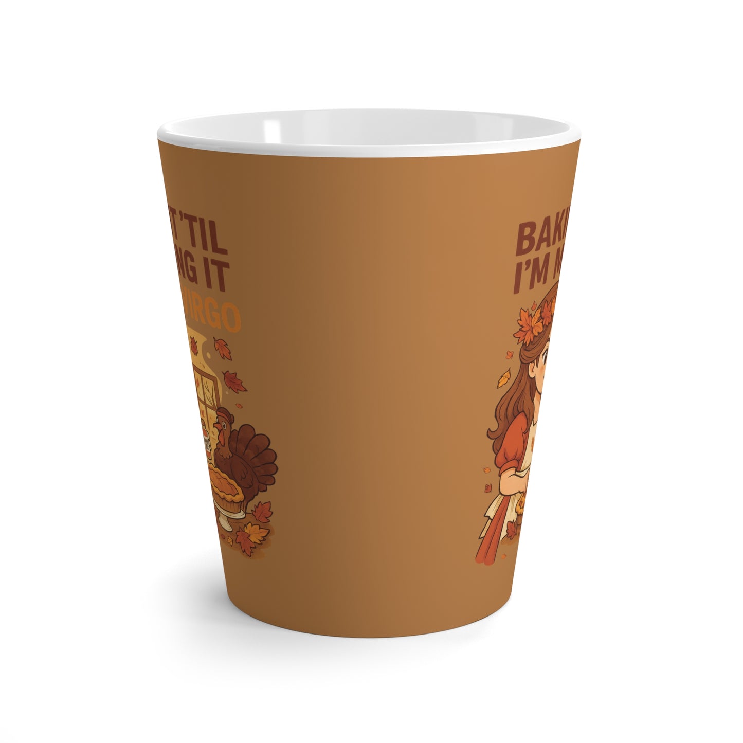 Virgo Thanksgiving-Themed Latte Mug