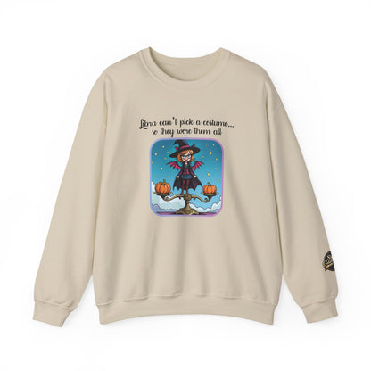 Halloween-themed Libra Inspired Ladies Crewneck Sweatshirt, Cozy Astrology Gift, Halloween Apparel, Zodiac Inspired Clothing