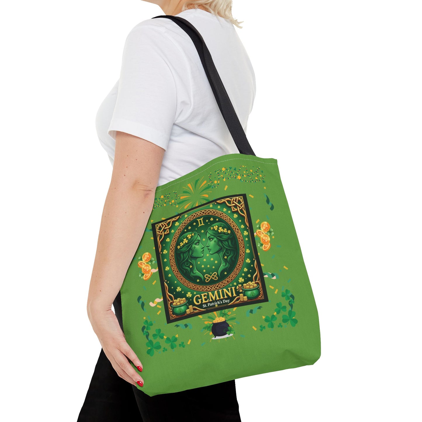 Gemini St. Patrick's Day-Themed Tote Bag