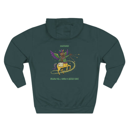 Sagittarius Mardi Gras Three-Panel Fleece Hoodie