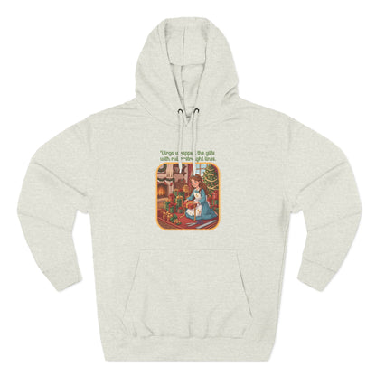 Virgo Christmas-Themed Three Panel Fleece Hoodie