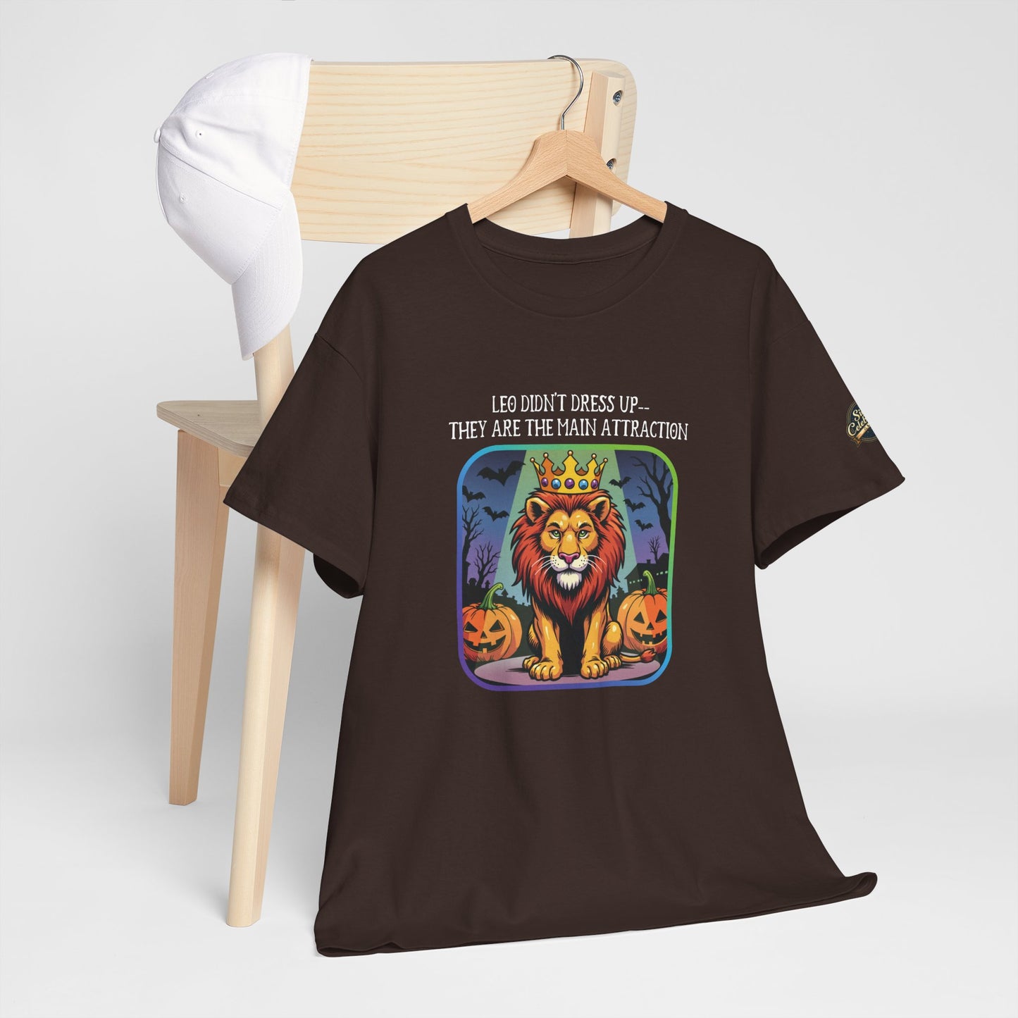 Leo Halloween Heavy Cotton Tee - Perfect for Men, Everyday Wear, Halloween Costume Alternative, Leo Gift