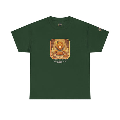 Leo Thanksgiving-Themed Unisex Heavy Cotton Tee