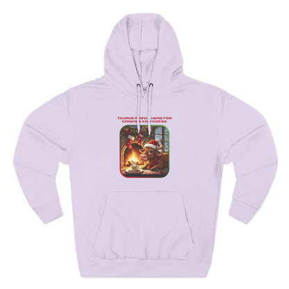 Taurus Christmas-Themed Three Panel Fleece Hoodie for Her