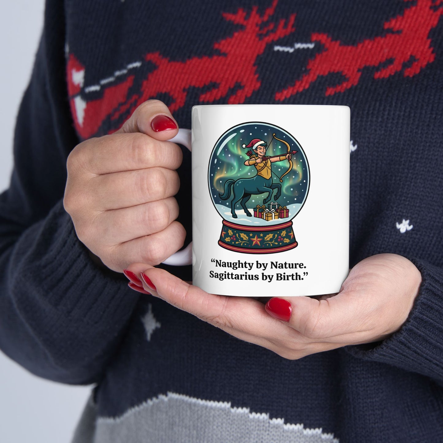 Sagittarius Christmas Ceramic Mug (11oz & 15oz)