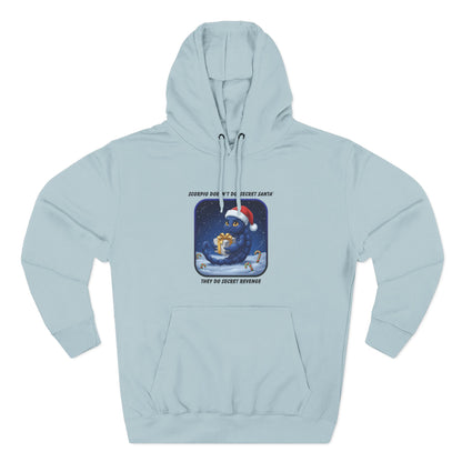 Scorpio Christmas-Themed Three Panel Fleece Hoodie