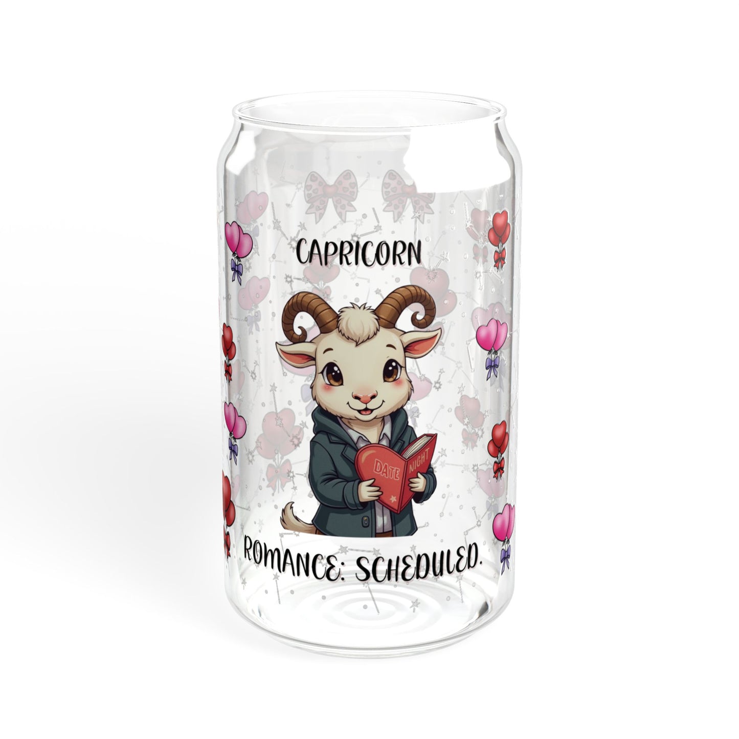 Capricorn Zodiac Sipper Glass - 16oz