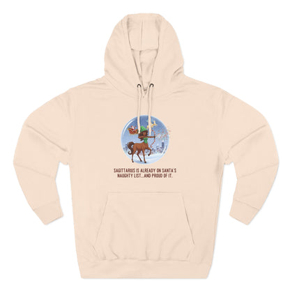 Sagittarius Christmas-Themed Three Panel Hoodie #2 Fleece Pullover