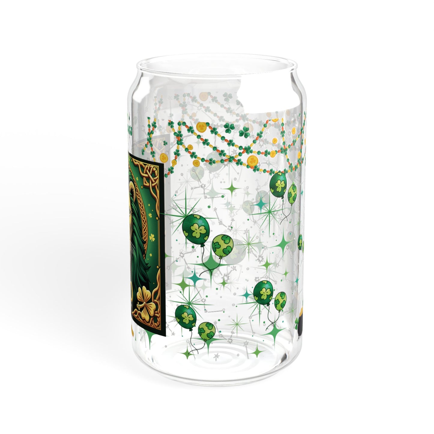 Leo Sipper Glass 16oz – St. Patrick's Day Design