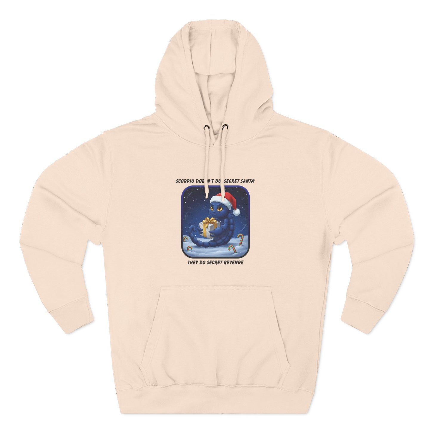 Scorpio Christmas-Themed Three Panel Fleece Hoodie