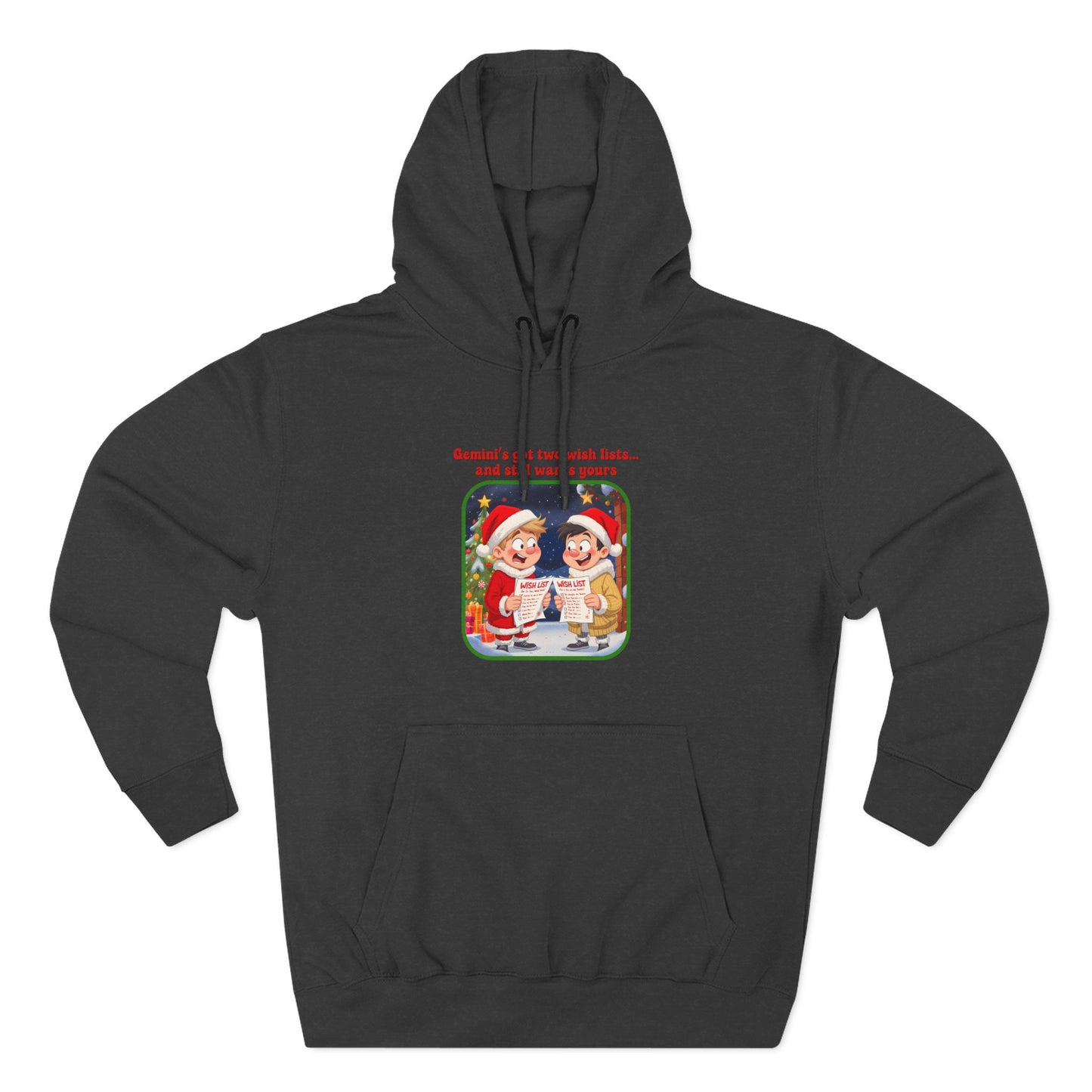 Gemini Christmas-Themed Three Panel Fleece Hoodie #3