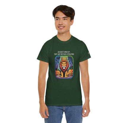 Leo Halloween Heavy Cotton Tee - Perfect for Men, Everyday Wear, Halloween Costume Alternative, Leo Gift