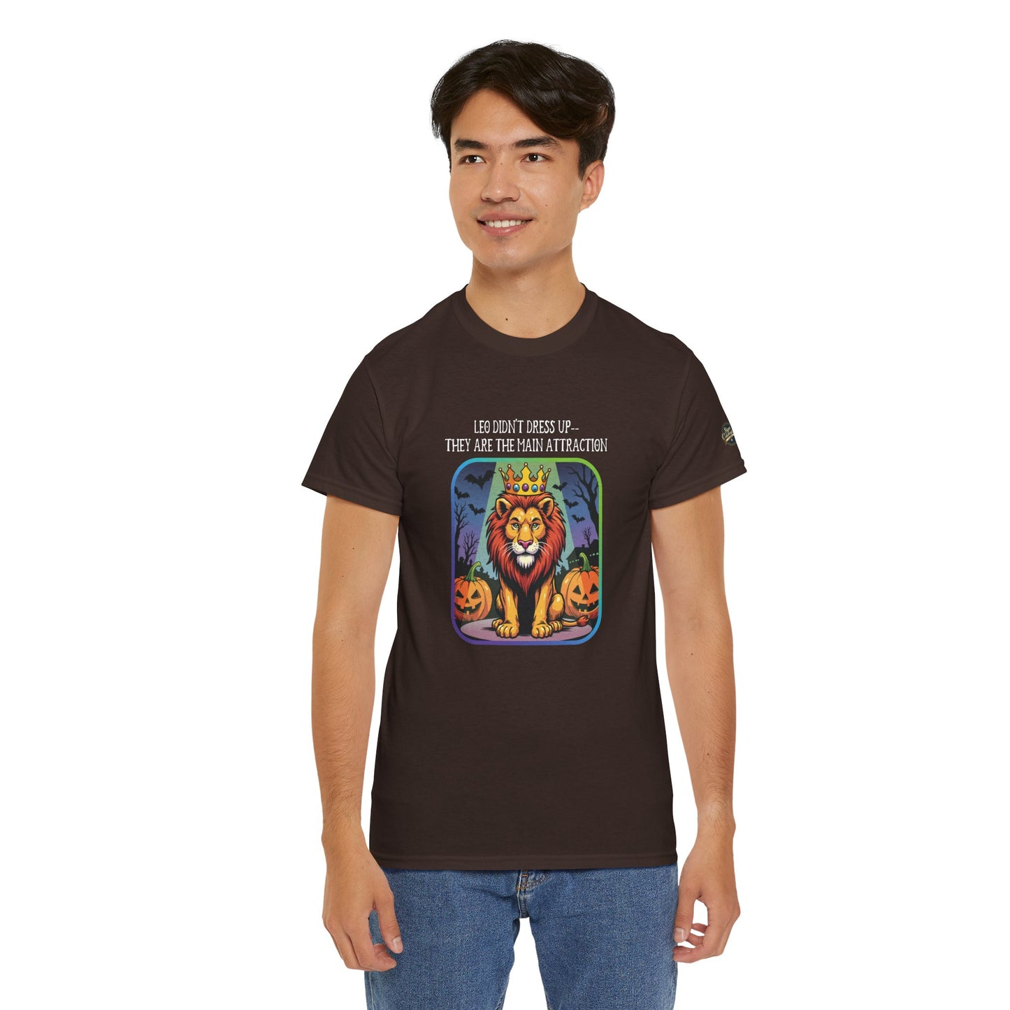 Leo Halloween Heavy Cotton Tee - Perfect for Men, Everyday Wear, Halloween Costume Alternative, Leo Gift
