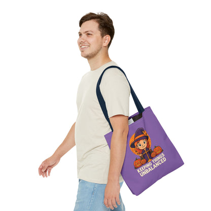 Libra Halloween Tote Bag, Libra Tote, Halloween Party Accessory, Gift for Libra, Halloween Decor
