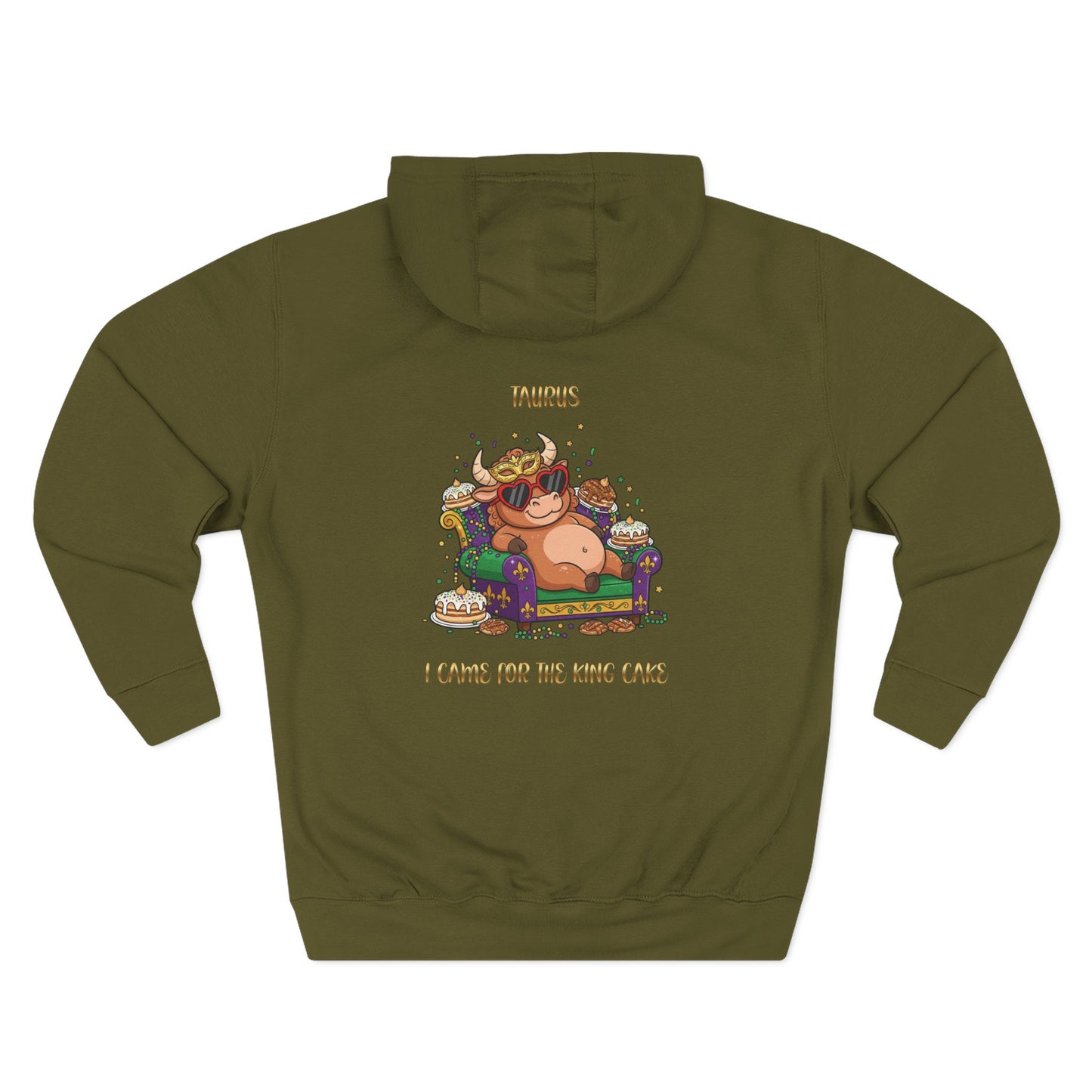 Taurus Mardi Gras Three-Panel Fleece Hoodie