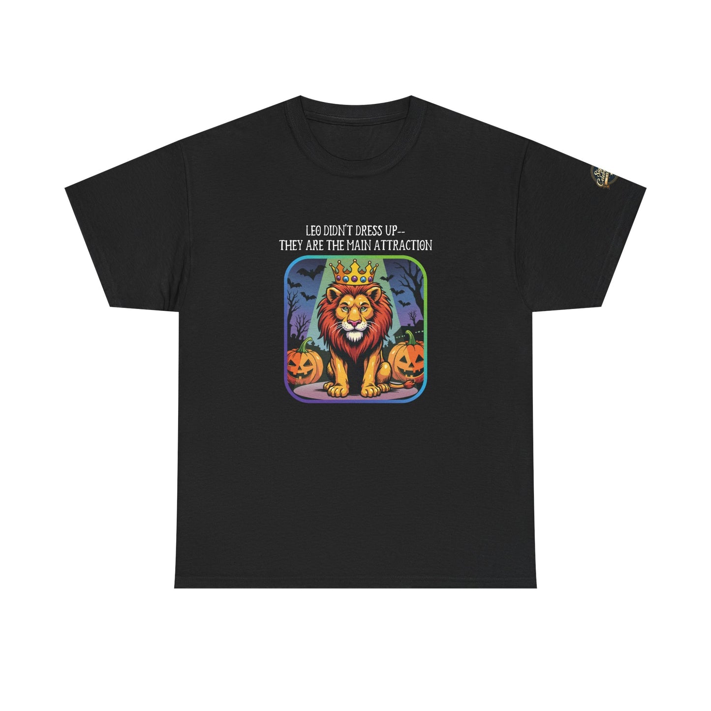 Leo Halloween Heavy Cotton Tee - Perfect for Men, Everyday Wear, Halloween Costume Alternative, Leo Gift