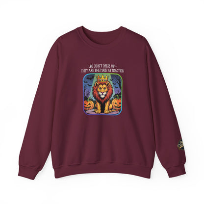 Halloween Leo-Inspired Crewneck Sweatshirt for Men - Perfect for Spooky Season, Leo Gift , Zodiac Gifts, Comfortable Style