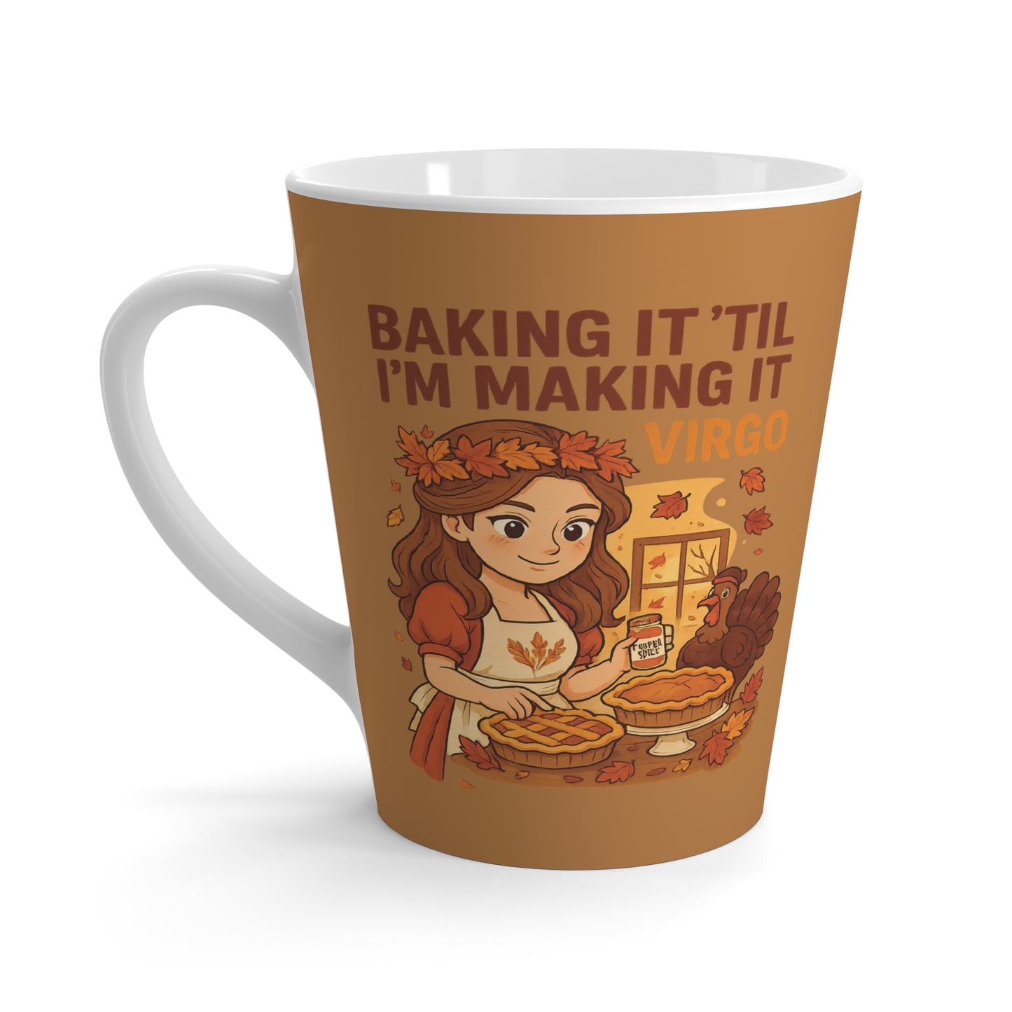 Virgo Thanksgiving-Themed Latte Mug