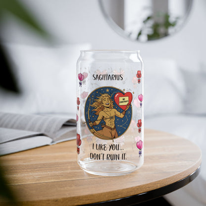 Sagittarius Zodiac Sipper Glass - 16oz