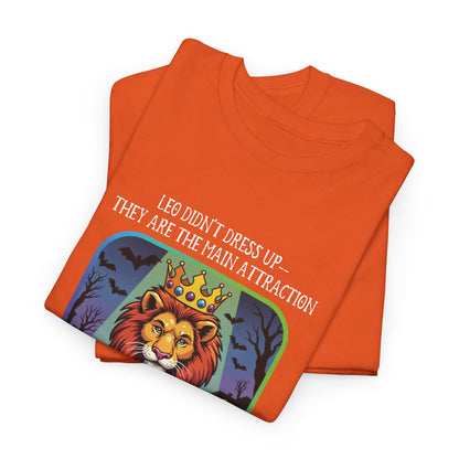 Leo Halloween Heavy Cotton Tee - Perfect for Men, Everyday Wear, Halloween Costume Alternative, Leo Gift