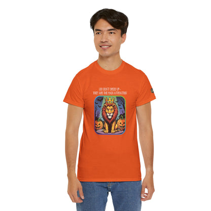 Leo Halloween Heavy Cotton Tee - Perfect for Men, Everyday Wear, Halloween Costume Alternative, Leo Gift