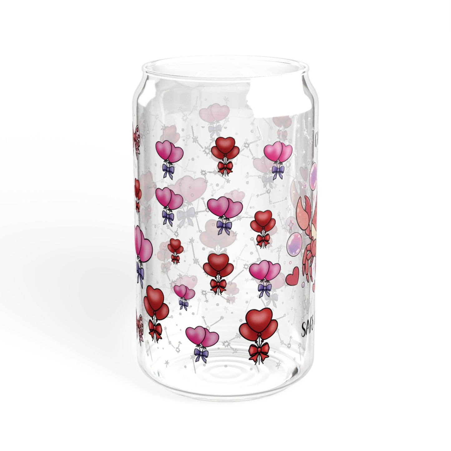 Cancer Zodiac Sipper Glass - 16oz