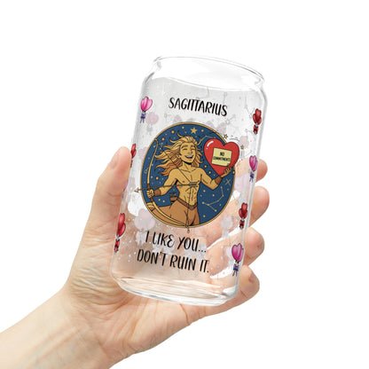 Sagittarius Zodiac Sipper Glass - 16oz