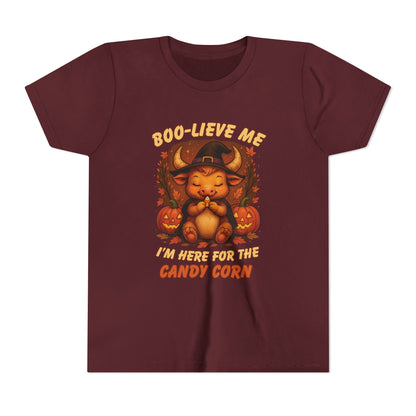 Taurus Halloween Themed Youth Tee, Funny Bull Design, Kids Halloween Shirt, Trick or Treat T-Shirt, Halloween Tee, Zodiac Gift