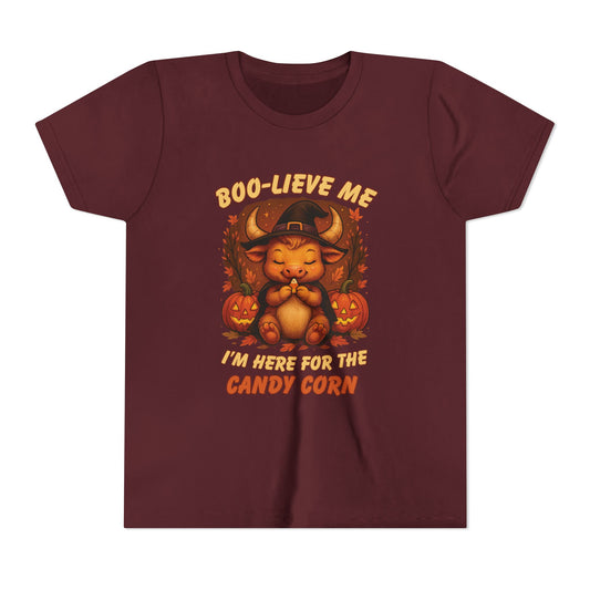 Taurus Halloween Themed Youth Tee, Funny Bull Design, Kids Halloween Shirt, Trick or Treat T-Shirt, Halloween Tee, Zodiac Gift