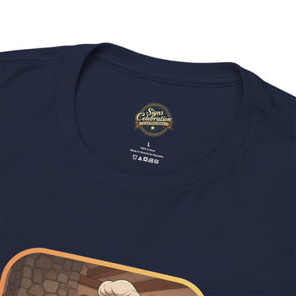 Capricorn Thanksgiving-Themed Unisex Heavy Cotton Tee
