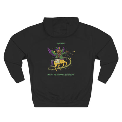 Sagittarius Mardi Gras Three-Panel Fleece Hoodie